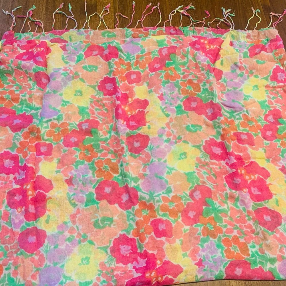 Lilly Pulitzer Murfee scarf.  Silk and cashmere.